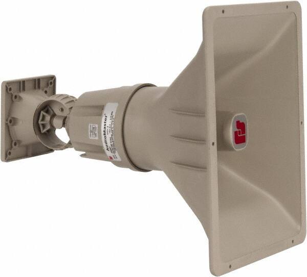 Federal Signal Corp - 30 Max Watt, Rectangular Plastic Standard Horn and Speaker - 10.72 Inch Deep, Includes 25 Volt Transformer - Eagle Tool & Supply