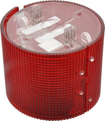 Federal Signal Corp - Incandescent Lamp, Red, Flashing and Steady, Stackable Tower Light Module - 24 VDC, 0.76 Amp, 1 NEMA Rated, Base Mount - Eagle Tool & Supply