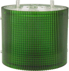 Federal Signal Corp - Incandescent Lamp, Green, Flashing and Steady, Stackable Tower Light Module - 24 VDC, 0.76 Amp, 1 NEMA Rated, Base Mount - Eagle Tool & Supply