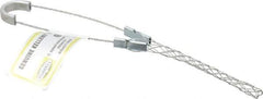 Hubbell Wiring Device-Kellems - 0.24 to 0.32 Inch Cable Diameter, Galvanized Steel, Single Loop Support Grip - 6-1/2 Inch Long, 350 Lb. Breaking Strength, 3-1/2 Inch Mesh Length - Eagle Tool & Supply