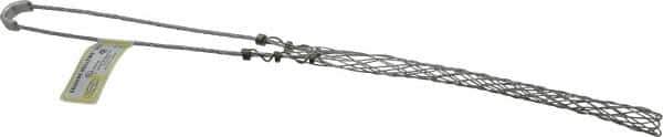 Hubbell Wiring Device-Kellems - 0.85 to 1 Inch Cable Diameter, Galvanized Steel, Single Loop Support Grip - 16 Inch Long, 1,400 Lb. Breaking Strength, 8 Inch Mesh Length - Eagle Tool & Supply