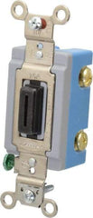 Hubbell Wiring Device-Kellems - 1 Pole, 120 to 277 VAC, 15 Amp, Industrial Grade, Key Lock, Wall and Dimmer Light Switch - 1-5/16 Inch Wide x 4-1/16 Inch High - Eagle Tool & Supply