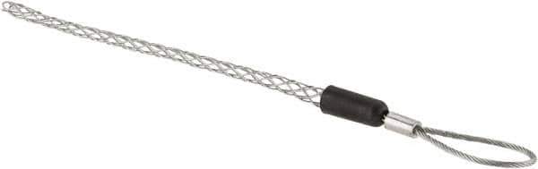 Hubbell Wiring Device-Kellems - Flexible Eye, Single Weave Mesh, Steel Wire Pulling Grip - 4-1/4" Mesh, 1/4 to 0.37" Cable Diam - Eagle Tool & Supply