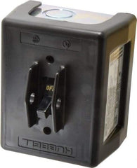 Hubbell Wiring Device-Kellems - 2 Poles, 30 Amp, 1 NEMA, Enclosed Toggle Manual Motor Starter - 100.8mm Wide x 87.1mm Deep x 114.8mm High, 15 hp, CSA Certified, NEMA 1, UL Listed - Eagle Tool & Supply