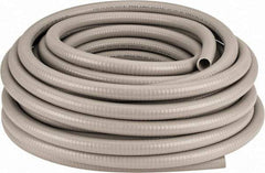 Hubbell Wiring Device-Kellems - 3/4" Trade Size, 100' Long, Flexible Liquidtight Conduit - PVC, 21.1mm ID, Gray - Eagle Tool & Supply