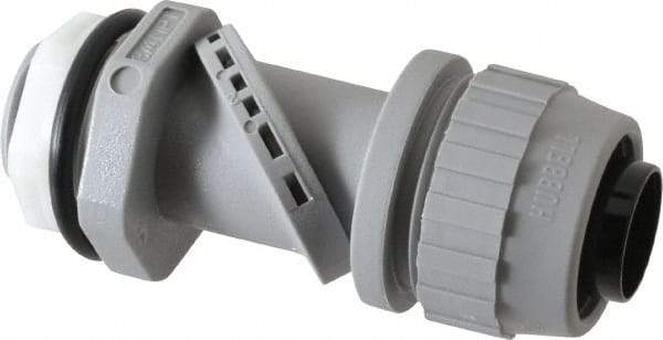 Hubbell Wiring Device-Kellems - 3/4" Trade, Thermoplastic Push In Straight Liquidtight Conduit Connector - Noninsulated - Eagle Tool & Supply