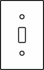 Hubbell Wiring Device-Kellems - 1 Gang, 4-1/2 Inch Long x 2.78 Inch Wide, Standard Switch Plate - Toggle Switch, Brass, Brass - Eagle Tool & Supply