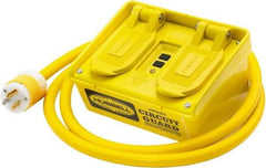 Hubbell Wiring Device-Kellems - 4 Outlet, 120 Volt, 15 Amp Rating, 4 to 6mA Max Surge, Floor, Industrial GFCI - 6 Ft. Cord Length, 5-15R NEMA Configuration, Plastic Housing - Eagle Tool & Supply