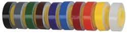 3M - 8' Long x 0.215" Wide, Polyester Film, Write On Tape Refills - Multicolor Background, Self Adhesive, Blank - Eagle Tool & Supply