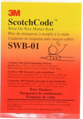 3M - 180 Label, 1/2 Inch Long x 1-1/2 Inch Wide, Write On Book - White Background, Self Laminated - Eagle Tool & Supply