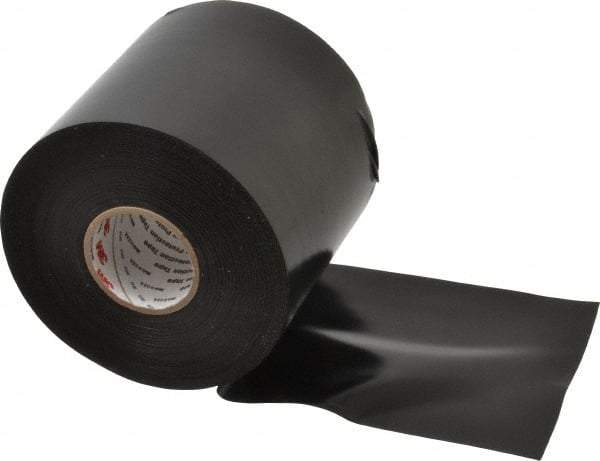 3M - 4" x 100', Black Vinyl Electrical Tape - Series 50, 10 mil Thick, 20 Lb./Inch Tensile Strength - Eagle Tool & Supply