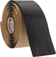 3M - 1-1/2" x 5', Black Rubber Electrical Tape - Series SCOTCHFIL, 125 mil Thick, 575 V/mil Dielectric Strength - Eagle Tool & Supply