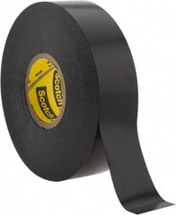 3M - 3/4" x 110', Black Vinyl Electrical Tape - Series 33, 7 mil Thick, Over 1000 V/mil Dielectric Strength, 17 Lb./Inch Tensile Strength - Eagle Tool & Supply