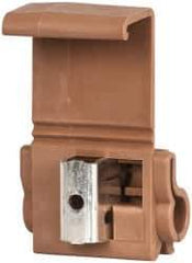 3M - 18 to 10 AWG, Brown, IDC, Tap Quick Splice Connector - 2 Wires - Eagle Tool & Supply