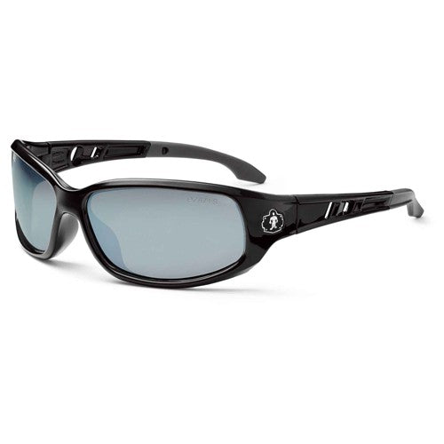 Valkyrie Silver Mirror Lens Black Safety Glasses - Eagle Tool & Supply