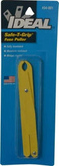 Ideal - 5 Inch Long, Glass Filled Polypropylene, Insulated Fuse Puller - For Use with 250 Volt 9/32 Inch to 1/2 Inch Diameter Fuses, Cartridge Fuses - Eagle Tool & Supply