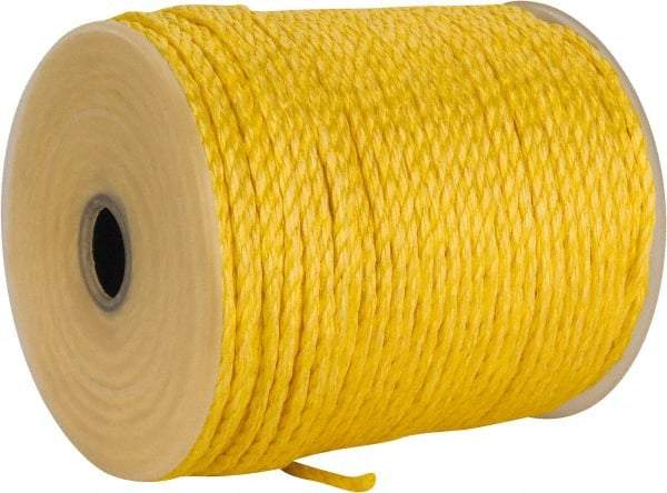 Ideal - 600 Ft. Long, 125 Lb. Load, Polypropylene Rope - 1/4 Inch Diameter, 1,125 Lb. Breaking Strength - Eagle Tool & Supply