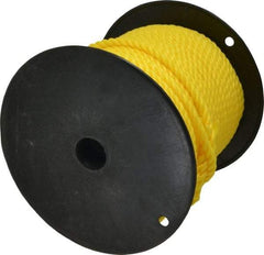 Ideal - 250 Ft. Long, 300 Lb. Load, Polypropylene Rope - 3/8 Inch Diameter, 2,430 Lb. Breaking Strength - Eagle Tool & Supply