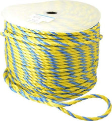 Ideal - 600 Ft. Long, 300 Lb. Load, Polypropylene Rope - 3/8 Inch Diameter, 2,430 Lb. Breaking Strength - Eagle Tool & Supply