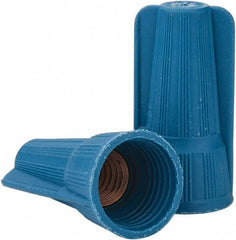 Thomas & Betts - 3, 12 to 1, 6 + 2, 8 AWG, Corrosion Resistant, Wing Twist on Wire Connector - Blue - Eagle Tool & Supply