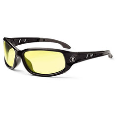 Valkyrie Yellow Lens Black Safety Glasses - Eagle Tool & Supply