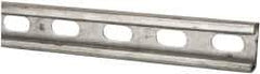 Thomas & Betts - 10' Long x 1-5/8" Wide x 13/16" High, 14 Gauge, Strip Steel, Half Slot Framing Channel & Strut - 0.075" Thick, Pre-Galvanized - Eagle Tool & Supply