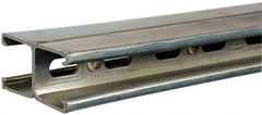 Thomas & Betts - 10' Long x 1-5/8" Wide x 1-5/8" High, 12 Gauge, Strip Steel, Half Slot Framing Channel & Strut - 0.105" Thick, Pre-Galvanized - Eagle Tool & Supply