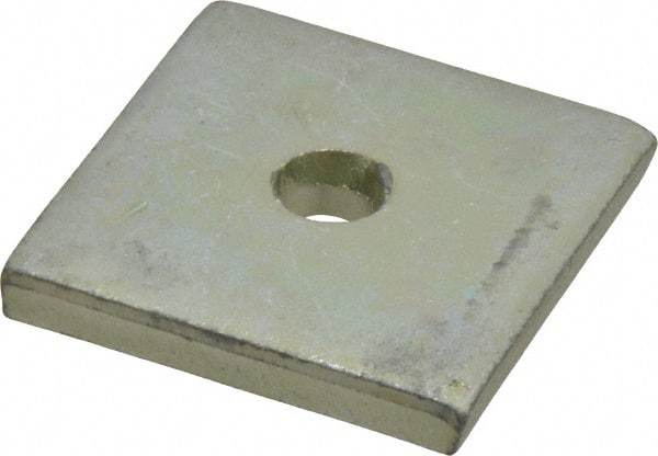 Thomas & Betts - Steel Square Strut Washer - 1/4" Bolt, Used with Thomas & Betts Channels & Strut - Eagle Tool & Supply