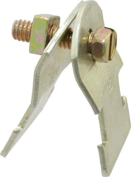 Thomas & Betts - 1/2" Pipe, 16 Gauge" Pipe or Tube Clamp - Gold Galvanized, 650 Lb Capacity - Eagle Tool & Supply