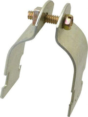 Thomas & Betts - 1-1/2" Pipe, 14 Gauge" Pipe or Tube Clamp - Gold Galvanized, 1,000 Lb Capacity - Eagle Tool & Supply