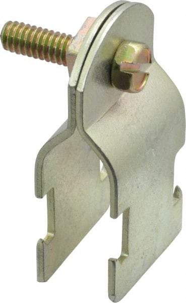 Thomas & Betts - 1/2" Pipe, 14 Gauge" Pipe or Conduit Clamp - Gold Galvanized, Rigid & IMC Conduit - Eagle Tool & Supply