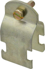 Thomas & Betts - 3/4" Pipe, 14 Gauge" Pipe or Conduit Clamp - Gold Galvanized, Rigid & IMC Conduit - Eagle Tool & Supply