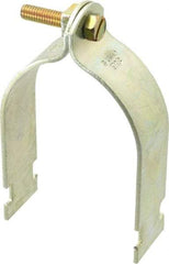 Thomas & Betts - 3" Pipe, 1/8 Gauge" Pipe or Conduit Clamp - Gold Galvanized, Rigid & IMC Conduit - Eagle Tool & Supply