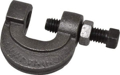 Thomas & Betts - 3/4" Max Flange Thickness, 1/2" Rod L-Clamp with Locknut - 850 Lb Capacity, Steel - Eagle Tool & Supply