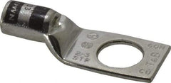 Thomas & Betts - 2 AWG Noninsulated Compression Connection Square Ring Terminal - 1/2" Stud, 1.92" OAL x 3/4" Wide, Tin Plated Copper Contact - Eagle Tool & Supply