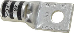 Thomas & Betts - 2/0 AWG Noninsulated Compression Connection Square Ring Terminal - 5/16" Stud, 1.88" OAL x 0.83" Wide, Tin Plated Copper Contact - Eagle Tool & Supply