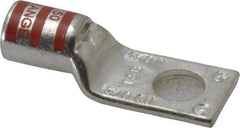 Thomas & Betts - 3/0 AWG Noninsulated Compression Connection Rectangle Ring Terminal - 1/2" Stud, 2.35" OAL x 0.92" Wide, Tin Plated Copper Contact - Eagle Tool & Supply