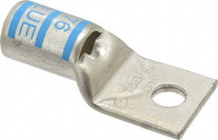 Thomas & Betts - 400 kcmil Wire Noninsulated Compression Connection Square Ring Terminal - 1/2" Stud, 3.2" OAL x 1.41" Wide, Tin Plated Copper Contact - Eagle Tool & Supply