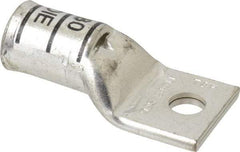 Thomas & Betts - 400 kcmil Wire Noninsulated Compression Connection Square Ring Terminal - 1/2" Stud, 3.31" OAL x 1.61" Wide, Tin Plated Copper Contact - Eagle Tool & Supply