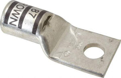 Thomas & Betts - 500 kcmil Wire Noninsulated Compression Connection Square Ring Terminal - 5/8" Stud, 3.63" OAL x 1.61" Wide, Tin Plated Copper Contact - Eagle Tool & Supply