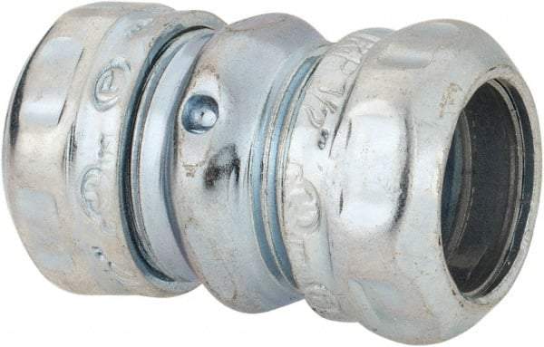 Thomas & Betts - 1/2" Trade, Steel Compression EMT Conduit Coupling - Noninsulated - Eagle Tool & Supply