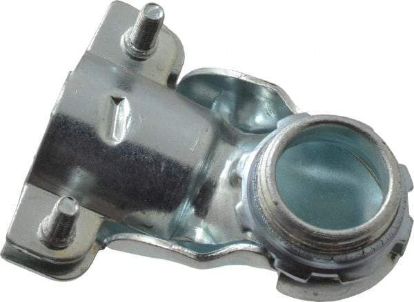 Thomas & Betts - 3/4" Trade, Malleable Iron Squeeze Clamp 90° FMC Conduit Connector - Noninsulated - Eagle Tool & Supply