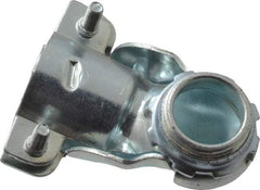 Thomas & Betts - 3/4" Trade, Malleable Iron Squeeze Clamp 90° FMC Conduit Connector - Noninsulated - Eagle Tool & Supply