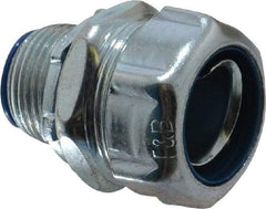 Thomas & Betts - 3/4" Trade, Steel Threaded Straight Liquidtight Conduit Connector - Insulated - Eagle Tool & Supply