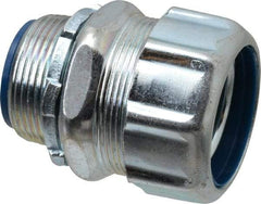 Thomas & Betts - 1-1/4" Trade, Steel Threaded Straight Liquidtight Conduit Connector - Insulated - Eagle Tool & Supply