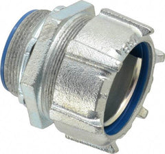 Thomas & Betts - 2" Trade, Steel Threaded Straight Liquidtight Conduit Connector - Insulated - Eagle Tool & Supply