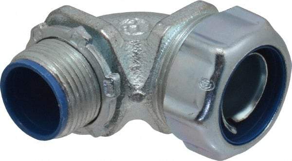 Thomas & Betts - 3/4" Trade, Malleable Iron Threaded Angled Liquidtight Conduit Connector - Insulated - Eagle Tool & Supply