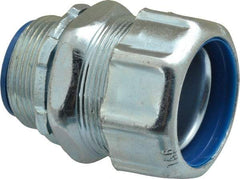 Thomas & Betts - 1-1/4" Trade, Steel Threaded Straight Liquidtight Conduit Connector - Noninsulated - Eagle Tool & Supply