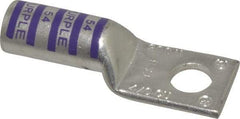 Thomas & Betts - 4/0 AWG Noninsulated Compression Connection Rectangle Ring Terminal - 1/2" Stud, 2.95" OAL x 1.03" Wide, Tin Plated Copper Contact - Eagle Tool & Supply