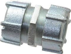 Thomas & Betts - 1-1/4" Trade, Malleable Iron Compression Rigid/Intermediate (IMC) Conduit Coupling - Noninsulated - Eagle Tool & Supply